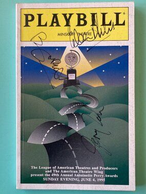 Signed Tony Awards Playbill Program 1995 Roger Rees Alan Campbell Mark Jacoby +9